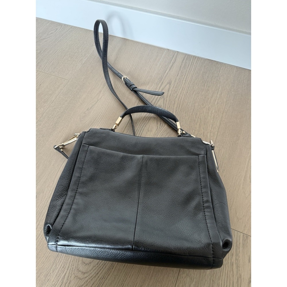 Coach 2013 Sadie Madison Black Leather‎ Turnlock Flap Crossbody Bag 26624 VTG - Picture 4 of 5